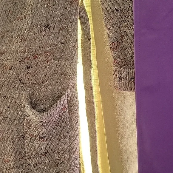 Extra Long Gray Knit Cardigan ROBE Duster Jacket By SOH Wool Alpaca Silk - Picture 10 of 12